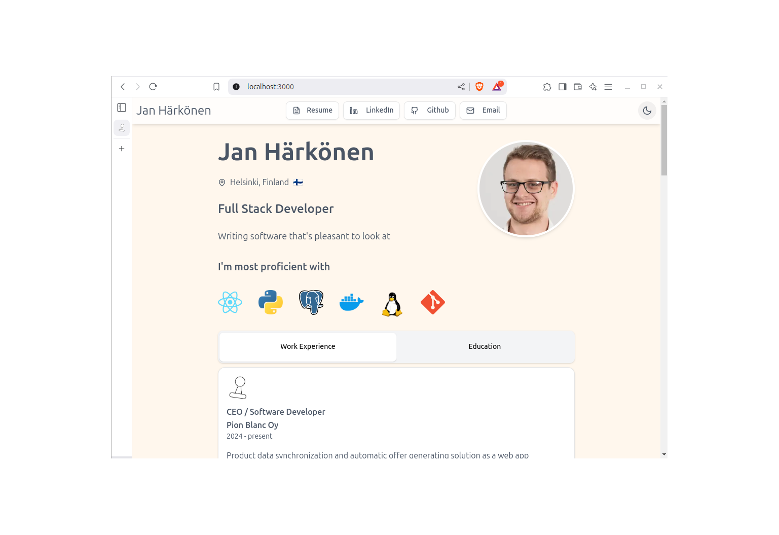 Portfolio site