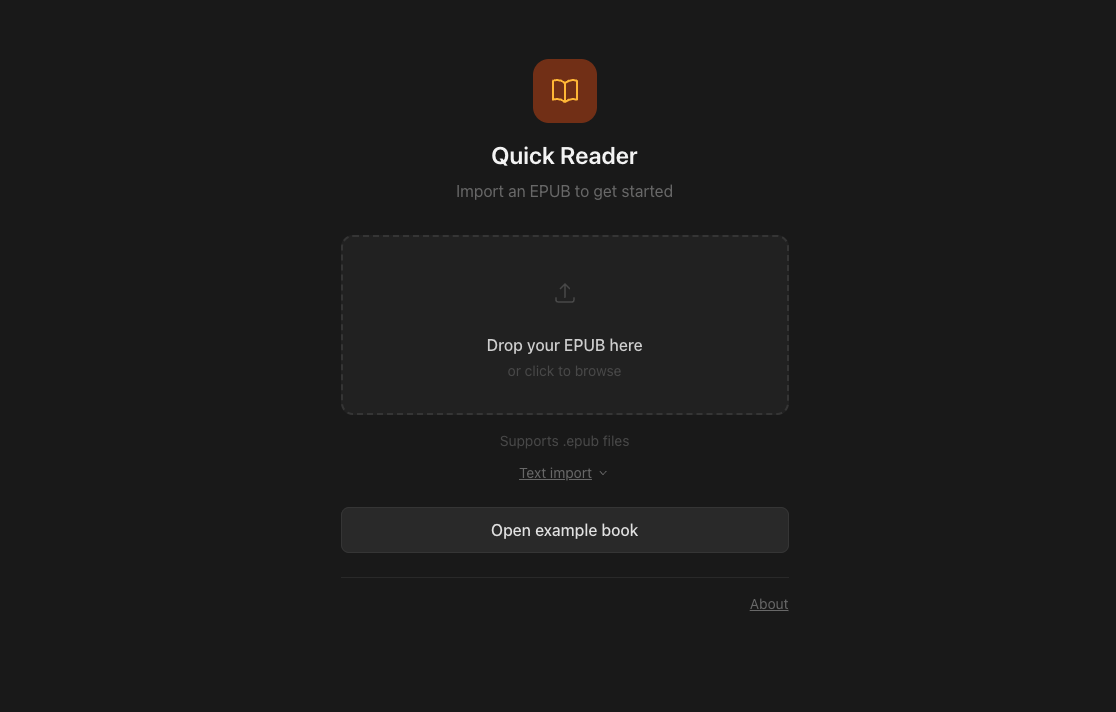 Speed reader preview